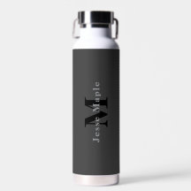 Name & Monogramm | Dunkelgrau