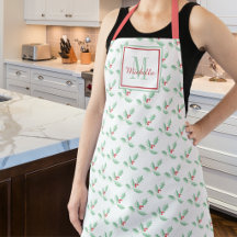 Name Monogramm Weihnachten Stechpalme
