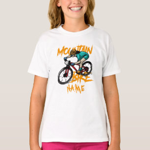 Name Mountainbike Racer Rider T - Shirt hinzufügen