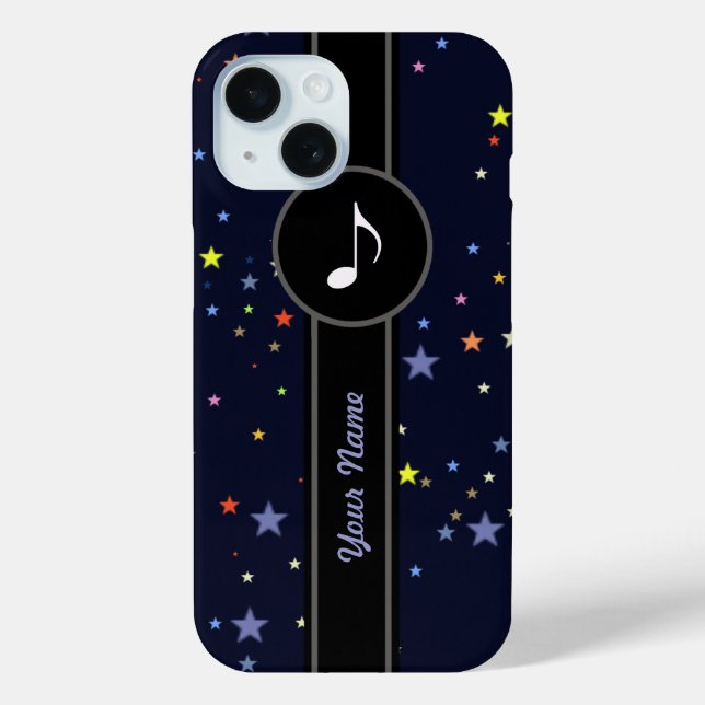 Name / Musiknote hinzufügen Case-Mate iPhone Hülle (Rückseite)