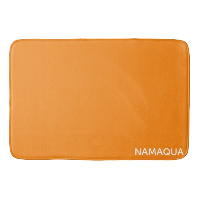 Name Namaqua orange Badematte (Vorderseite)