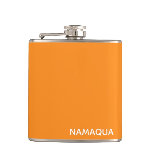 Name Namaqua orange Flachmann (Vorderseite)