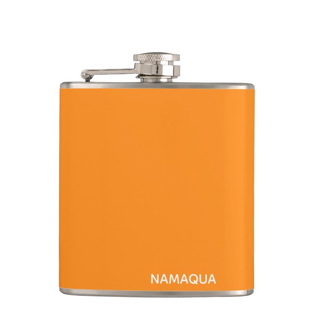 Name Namaqua orange Flachmann (Vorderseite)