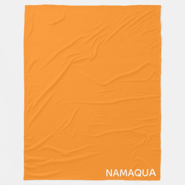 Name Namaqua orange Fleecedecke (Vorderseite)