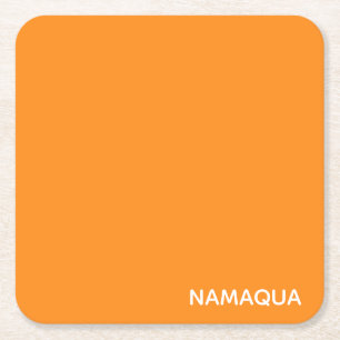 Name Namaqua orange Rechteckiger Pappuntersetzer