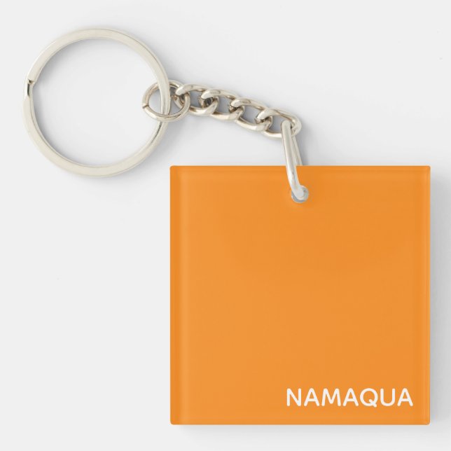 Name Namaqua orange Schlüsselanhänger (Vorderseite)