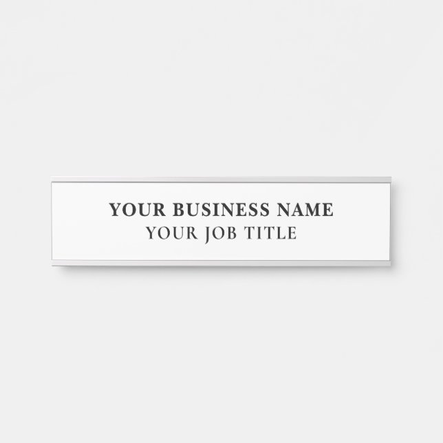 Name Name Name Name Mitarbeiter Office Türzeichen  Türschild (Vorderseite )