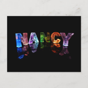 Name Nancy in 3D-Leuchten (Foto) Postkarte