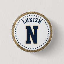 Name Navy Blue und Gold Veteran