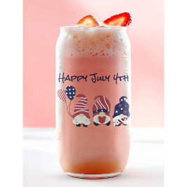 Name, Niedlich 4. Juli Gnomes & Balloons Dosenglas