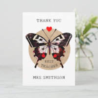 Name Niedliches Vintages Schmetterlingsherz Bester