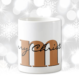 Name, November Gold Topaz   Frohe Weihnachten Kaffeetasse