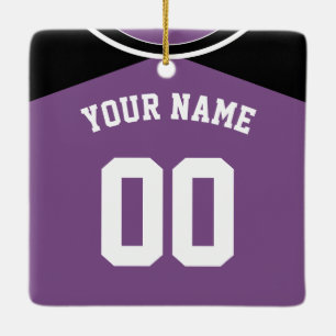 Name & Nummer Baseball Softball Jersey Vorlage Keramikornament