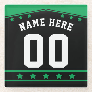 Name & Nummer Custom Hockey Lacrosse Jersey Glasuntersetzer