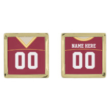 Name & Nummer Football Jersey Cuff Links