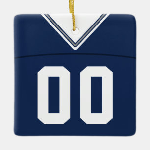 Name & Nummer Football Lacrosse Jersey Vorlage Keramikornament