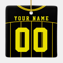 Name & Nummer Fußball Jersey Vorlage