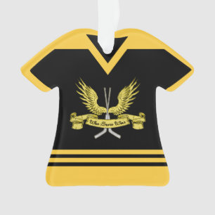Name & Nummer Jersey Hockey Goalie Ornament