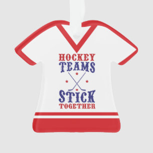 Name & Nummer Jersey Hockey-Teams Ornament