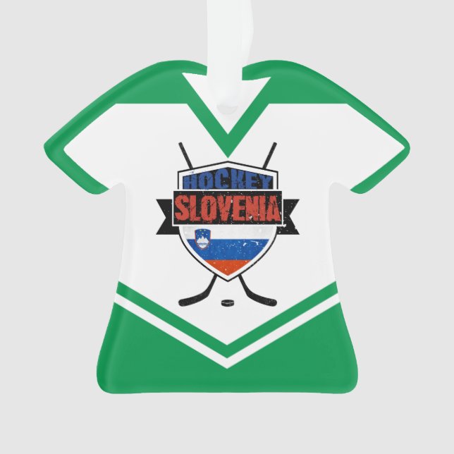 Name & Nummer Jersey Slowenien Logo-Ornament Ornament (Vorderseite)
