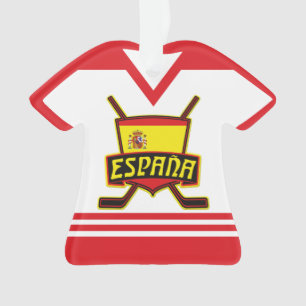 Name & Nummer Jersey Spanien Feiertage Ornament