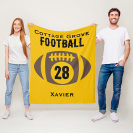 Name, Nummer, Schule Fleecedecke