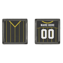 Name & Nummer Soccer Jersey Cuff Links