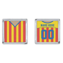 Name & Nummer Soccer Jersey Cuff Links