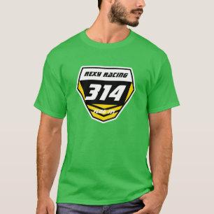 Name-Nummernschild: Gelb - helle Zahl T-Shirt