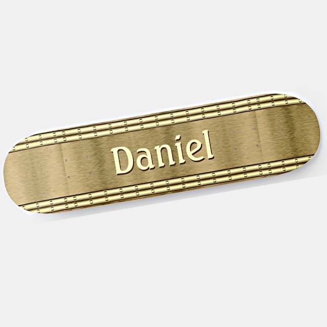 Name oder Anfangsbuchstaben des Skate "Brushed Met Skateboard (Von Creator hochgeladen)