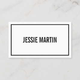 Name oder Firmenname | Moderne schwarze Grenze Visitenkarte