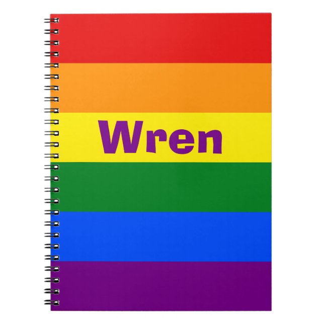 Name oder Monogramm des Rainbow Prilag Notizblock (Vorderseite)