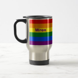 Name oder Monogramm des Rainbow Prilag Reisebecher