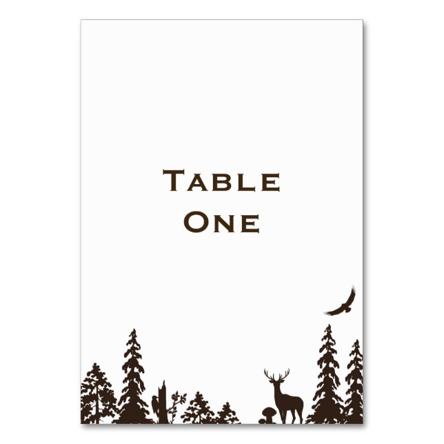 Name oder Nummer der Hochzeitskarte für Holz Tischnummer (Vorderseite)