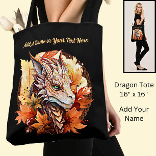 Name oder Text hinzufügen, Drache mit Herbstblätte