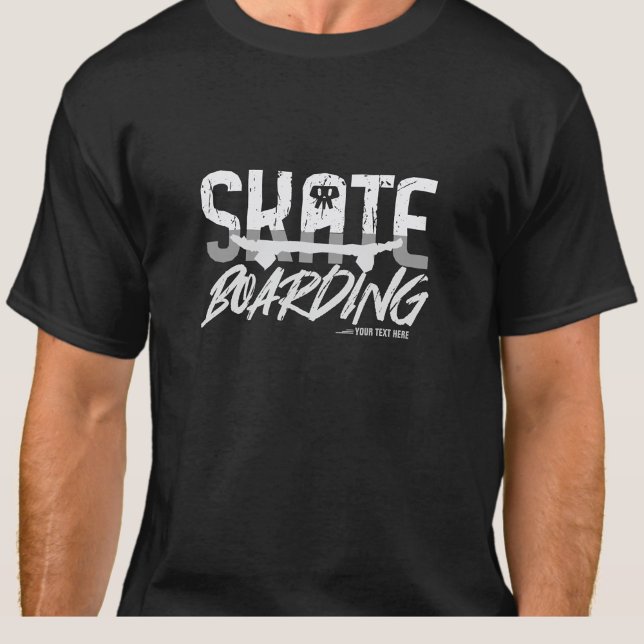 Name oder Text hinzufügen - SKATE Boarding T-Shirt (Von Creator hochgeladen)