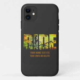 Name oder Text Mountainbike Rider Herbstfarben hin Case-Mate iPhone Hülle