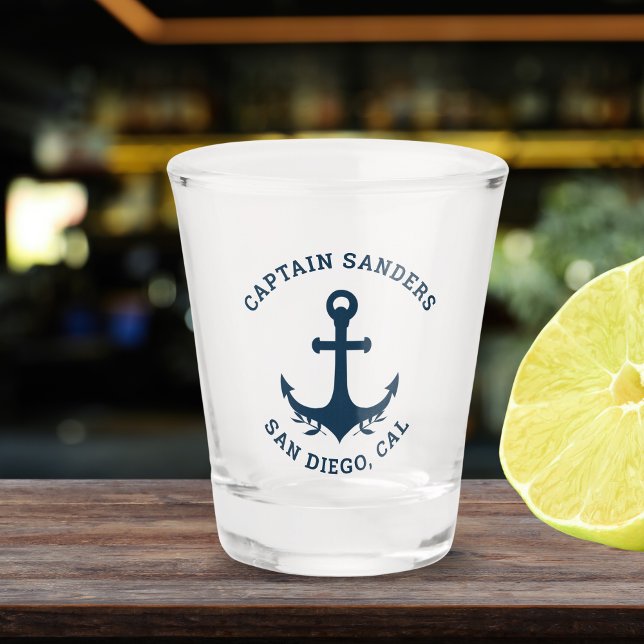 Name of Captain Blue's Ship Schnapsglas (Von Creator hochgeladen)