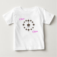 Name "Olivia" mit Fox Terriers, Baby Tshirt