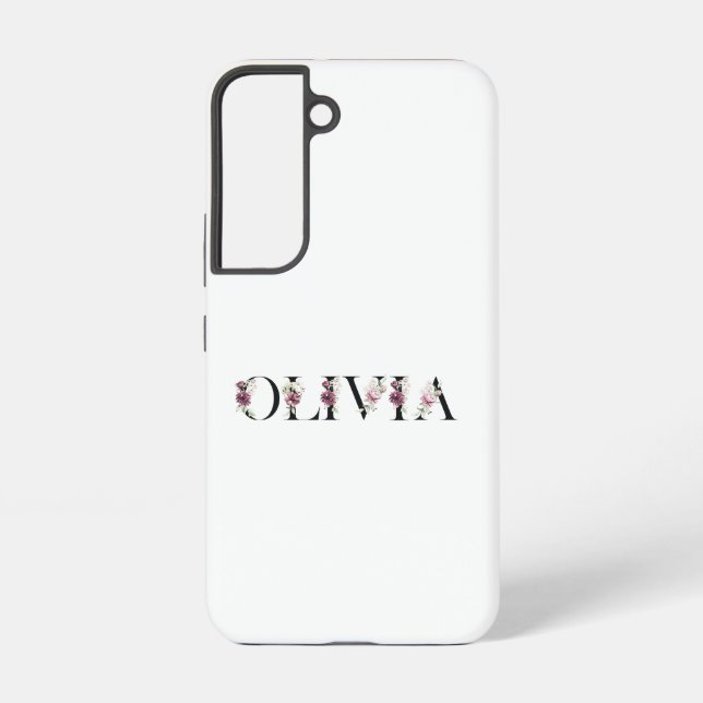 Name Olivia Samsung Galaxy Hülle (Rückseite)