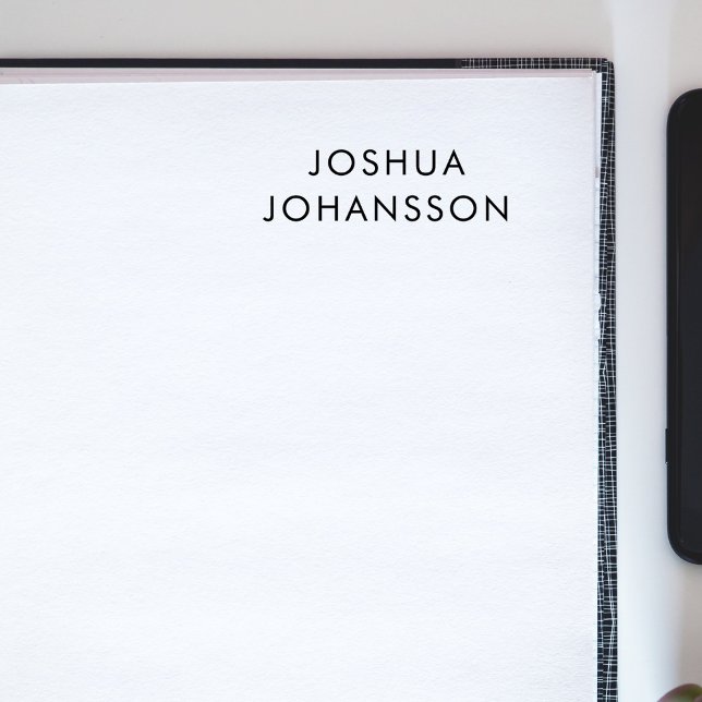Name Only Minimalist Modern Custom Gummistempel (Von Creator hochgeladen)
