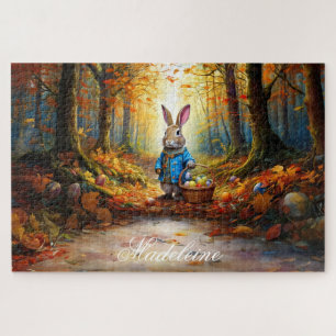 Name Osterhase Eier Korb personalisieren Puzzle