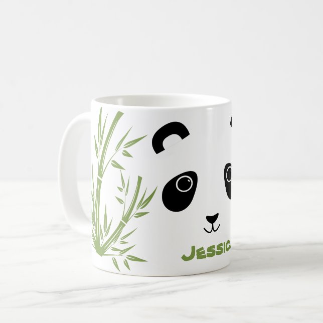 Name Panda Bear Coffee Tasse (Vorderseite Links)