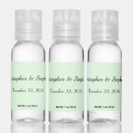 Name, Pastel Green Simple Gastgeschenk Hochzeit Se