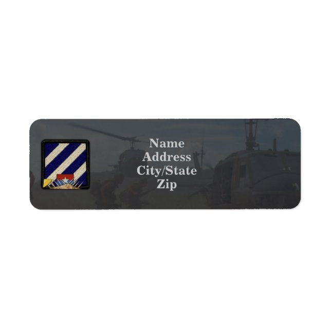 Name-Patches der dritten Infanteriedivision vietna (Vorne)