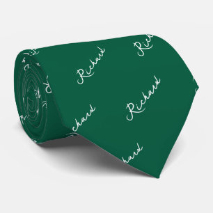 Name Pattern Schwarz-Weiß-Neck-Tie Krawatte