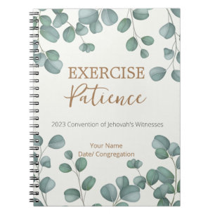 Name Personalisiert 2023 JW Übung Geduld Notizblock