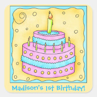 Name Personalisiert First Birthday Party Cake Art