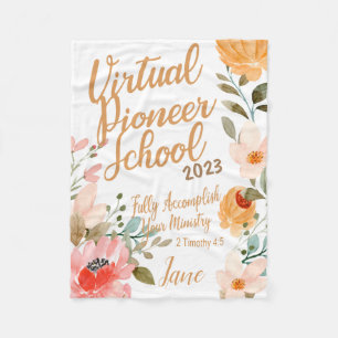 Name Personalisiert JW Pioneer Service School 2023 Fleecedecke