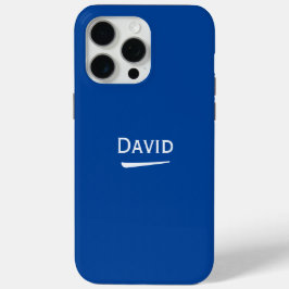 Name Personalisiert Light auf Deep Blue Case-Mate iPhone Hülle